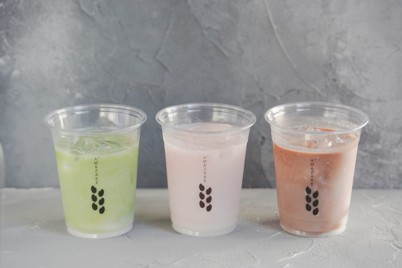 甘酒スタンド【AMAZAKE+】のメニュー撮影